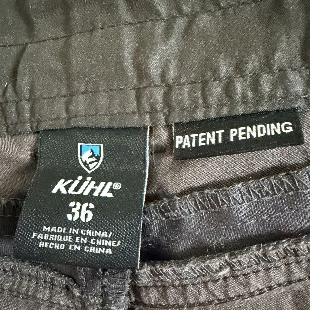 Kuhl Radikl Hiking Shorts Men 36 Gray Stretch Outdoor Trail Travel Performance